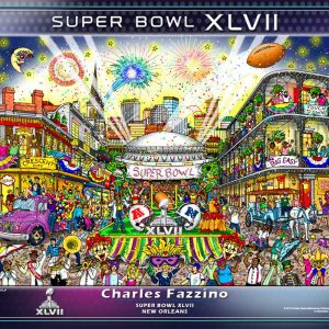Super Bowl XLVII - New Orleans (Poster) - Charles Fazzino | H&S
