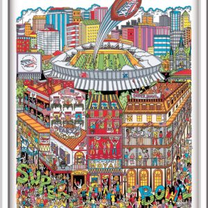 Charles Fazzino - Super Bowl XXXVI - (New Orleans) | H&S Art