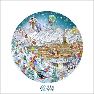 Olympic Games 2006 Torino | Charles Fazzino | H&S Art